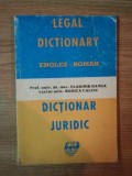 DICTIONAR JURIDIC ENGLEZ-ROMAN de HANGA VLADIMIR , CALCIU RODICA , 1994
