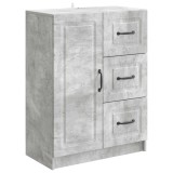 vidaXL Bufet cu sertar Gri Beton 66 x 34,5 x 87 cm Lemn prelucrat 895778