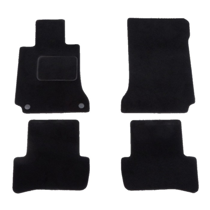Set covorase auto mocheta Velor MERCEDES Clasa C (W204), 03.2007-03.2011; Clasa C (W204), 03.2011-, negru,