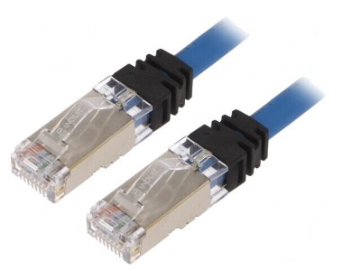Patch Cord S/FTP Albastru 3m LSZH 10Gig 6a foto