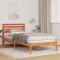 vidaXL Cadru de pat Maro ceruit 80 x 210 cm Lemn masiv de pin 872304