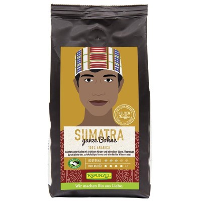 Cafea Arabica Boabe Sumatra Bio 250 grame Rapunzel foto