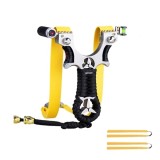 Cumpara ieftin Praștie de precizie multifuncțională cu laser, DEPOX&reg;, metal, 2 elastice de rezervă, negru, 11 cm