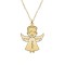 Malaikat - Colier personalizat baietel ingeras din argint 925 placat cu aur galben 24K