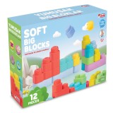 Set de constructie, Dede, Soft Big Blocks, 12 piese
