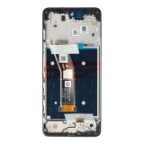 Display LCD + Touchscreen cu Rama Motorola Moto G24 / G24 Power Negru Original Service Pack