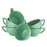Set 6 cani jumbo, 400 ml, Verde Menta