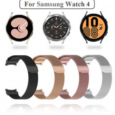 Curea milanese 20mm ceas Samsung Watch 4 40mm 44mm Watch 4 Classic 42mm 46mm
