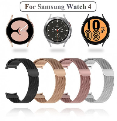 Curea milanese 20mm ceas Samsung Watch 4 40mm 44mm Watch 4 Classic 42mm 46mm foto