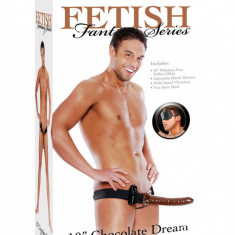 10 Inch Hollow Strap-On Vibe Chocolate