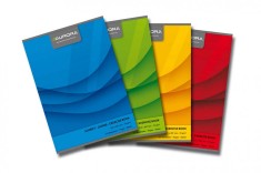 Caiet A4, 60 File - 70g/mp, Liniat Stanga, Coperta Carton Color, Aurora Office - Matematica foto