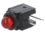 LED roșu 5mm 30mA 60&deg;