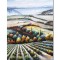 Tablou gigant peisaj cu vita de vie pictat manual, 120x90cm ulei pe panza in cutit efect 3D, Valentin Pop