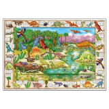 Puzzle in Limba Engleza Lumea Dinozaurilor (150 Piese) - Dinosaur Discovery, orchard toys