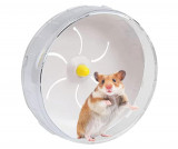 Cumpara ieftin Roata de alergat pentru hamsteri Andiker, alb, 18 cm - RESIGILAT