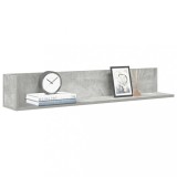 vidaXL Rafturi perete 2 buc. gri beton 100x16,5x16,5 cm lemn prelucrat