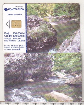 bnk card Cartela telefonica 2004 - Peisaje - Rau 2 - RO-ROM-0258B foto