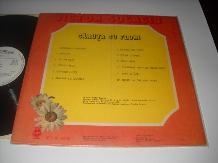 Victor Socaciu Caru A Cu Flori 1983 Vinil Al 2 Lea Socaciu