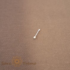 Piercing clasic cu biluta din argint - realizat in Thailanda