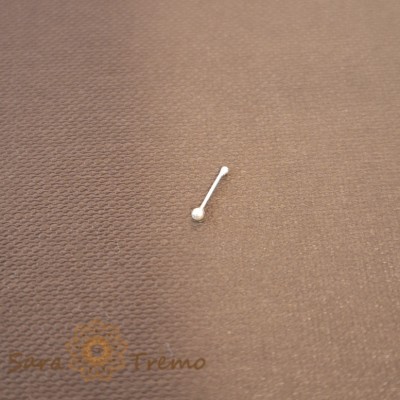 Piercing clasic cu biluta din argint - realizat in Thailanda foto
