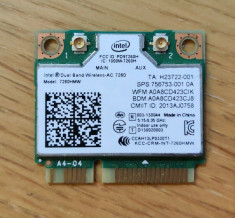 Intel 7260HMW Dual Wireless-AC 7260 Bluetooth 4 Mini PCI-E WiFi Card foto
