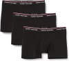 Boxeri Barbati Tommy Hilfiger Trunk 3P, 3 Perechi, XL, Negru - Bumbac Organic - Set Cadou