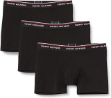 Cumpara ieftin Boxeri Barbati Tommy Hilfiger Trunk 3P, 3 Perechi, XL, Negru, Bumbac, Outlet