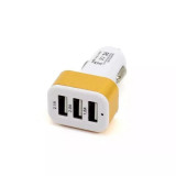 Cumpara ieftin Incarcator auto cu 3 porturi USB, Gonga&reg; Auriu