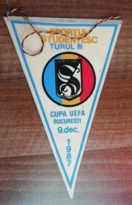 M3 C7 - Tematica sport fotbal - Sportul studentesc - Hellas Verona - 9 dec 1987 foto