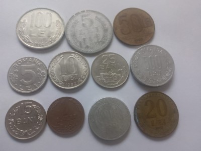 Lot monede romania B3 foto