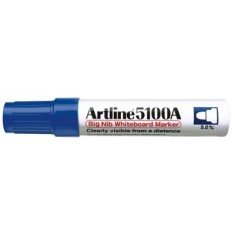 Marker pentru tabla de scris ARTLINE 5100A, corp metalic, varf rotund 5. 0mm - albastru