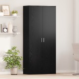 Gossi highboard stejar negru 80x35x180 cm lemn prelucrat