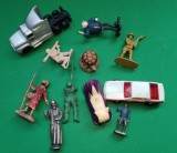 11 Piese figurine diverse masinute nintendo hot wells maisto italy kinder T3/29