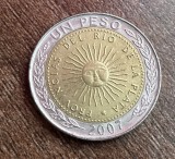 C50 - Moneda foarte veche - Argentina - 1 peso - 2007
