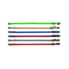 ZGARDA PENTRU PISICI FLAMINGO MULTICOLORA REFLECTORIZANTA CU CLOPOTEL 25-35CMx10MM