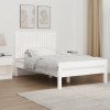 VidaXL Tăblie de pat pentru perete, alb, 108x3x60 cm, lemn masiv pin 824824