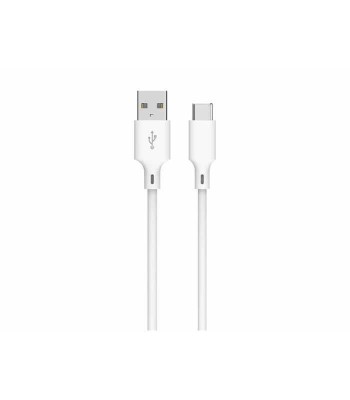 Cablu USB 2.0 A tata - USB type C 1m 3A alb Well foto