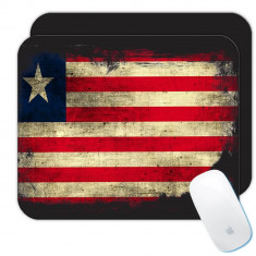 Liberia : Cadou Mouse pad : Distressed Flag Liberian Expat Tara foto