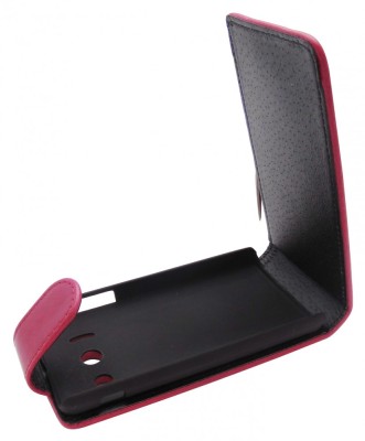 Husa flip rosu inchis (Crazy Horse) pentru Huawei Ascend Y300 (U8833) foto