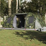 Gossi cort de camping tunel pentru 4 persoane, camuflaj, impermeabil
