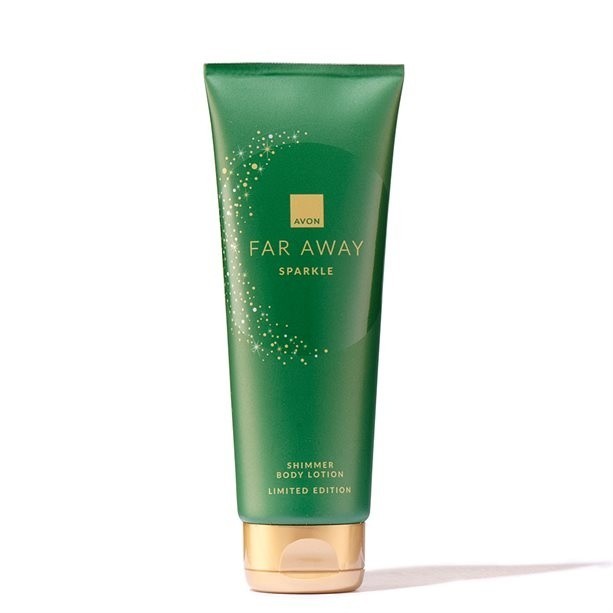 Loțiune de corp strălucitoare Far Away Sparkle &ndash; hidratare parfumată și efect