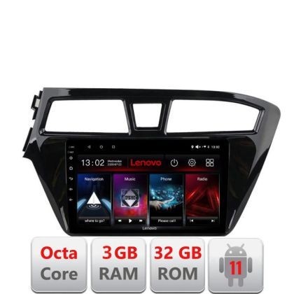Navigatie HHyundai i20 2015-2018 D-517 Octa Core cu Android Radio Bluetooth Internet GPS WIFI DSP 3+32 GB 4G KIT LENOVO LITE CarStore Technology