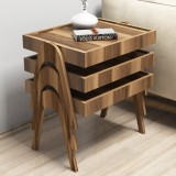 Cumpara ieftin Set 3 Masute Auxiliara Roma Walnut