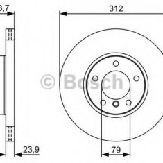 Disc frana BMW Seria 3 Touring (E91) (2005 - 2012) BOSCH 0 986 479 381