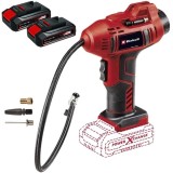 Einhell CE-CC 18 Li PXC + Twinpack CB - Compresor auto 11 bar + Set 2 acumulatori Li-Ion 18 V 2.5 Ah