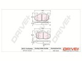 Dr!ve+ DP1010.10.0809 set placute frana,frana disc