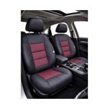 Huse scaune auto universale premium cu bancheta spate fractionata negru rosu Cod: F3001-P43 Automotive TrustedCars