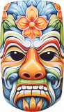 Sticker decorativ, Masca, Multicolor, 90 cm, 1288STK-9