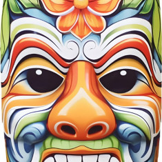 Sticker decorativ, Masca, Multicolor, 90 cm, 1288STK-9