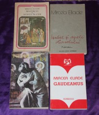 lot 4 carti romane Mircea Eliade &ndash; Maitreyi. Nunta in cer Isabel si apele Diavolului Intoarcerea din rai Gaudeamus